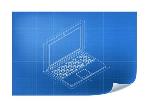 Blueprint Computer Over 30070 Royalty Free Licensable Stock
