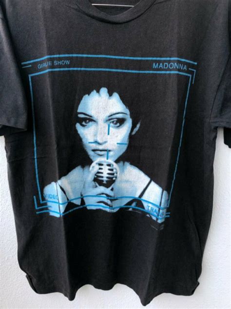 Vintage Madonna Girlie Show Video Tv Trans Tour T Shirt S XL Black NT EBay
