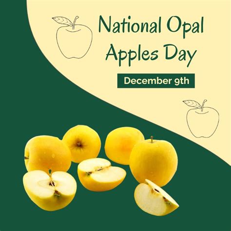 National Opal Apples Day Template Postermywall