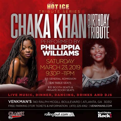 Tribute To Chaka Khan Birthday Performed By Phillipia Williams