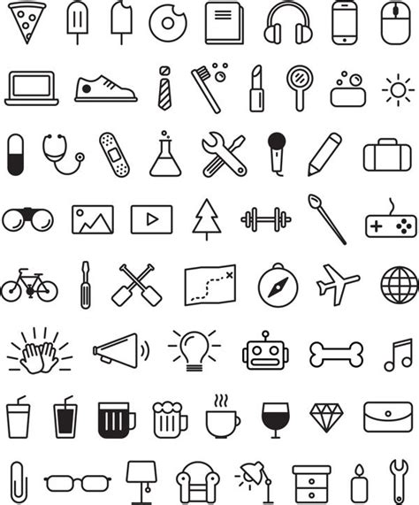 Icons By Amy Dosen Via Behance Doodle Art Journals Doodle Tattoo