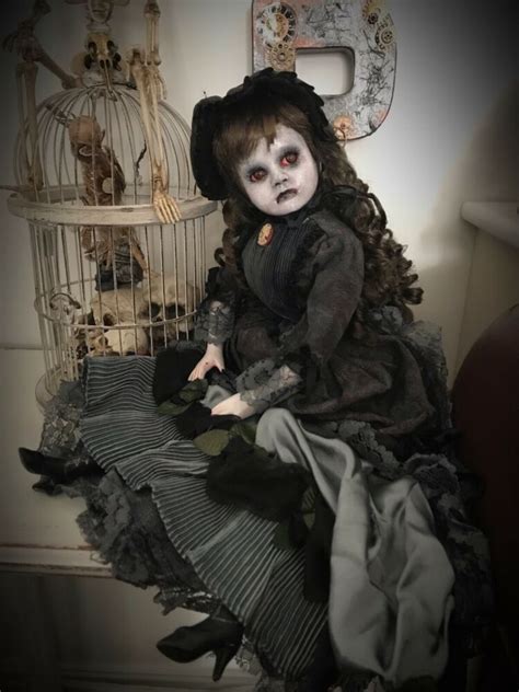Ooak Creepy Victorian 21 Porcelain Doll Halloween Prop Horror Gothic