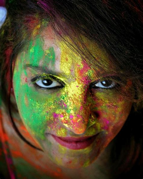 Happyholi Color Festival Holi Girls Carnival Face Paint