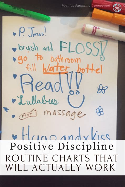 Kids Routine Charts And Using Positive Discipline To Make Them Work