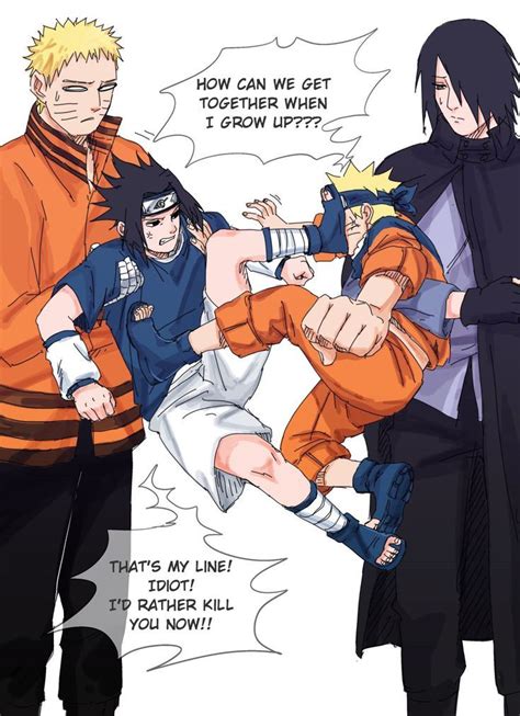 Naruto And His Friends Are Fighting Over Each Other