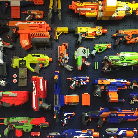 Will be used as the rack that will hold your arsenal. Diy Nerf Gun Rack - Nerf Hacks : If you've ever owned a ...