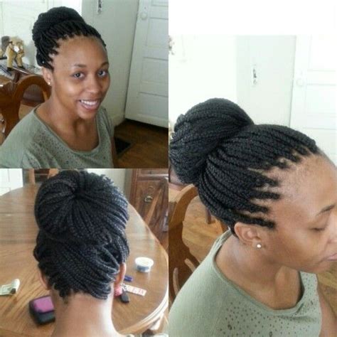 Just like installation is important in. Long box braids into a bun | Beauty | Pinterest | Afro ...