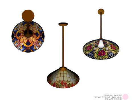 The Sims Resource Tiffany Ceiling Lamp Mesh