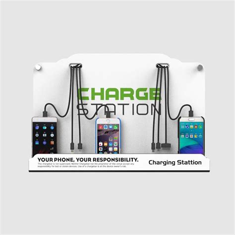 Wall Mounted Cell Phone Charging Station W 8 Universal