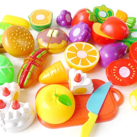 New 1 Set Food Kitchen Toys Cut Fruit Toys Plastic Food Toy Vegetable