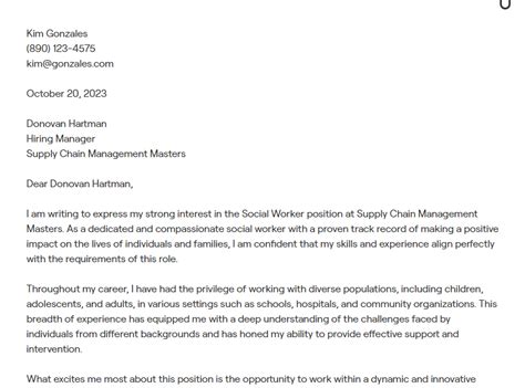 1 Social Worker Cover Letter Examples With In Depth Guidance