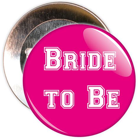 A Pink Bride To Be Badge Pink Bride Hen Party Badges Bride