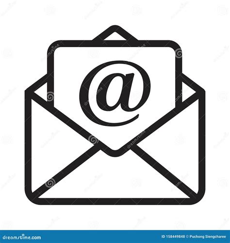 Email Message Envelope Icon Vectormail Message Inbox Stock Vector
