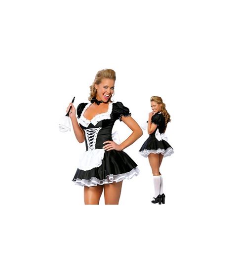 Costume Sexy French Soubrette M Discount Pas Cher Sexshop Eveselache