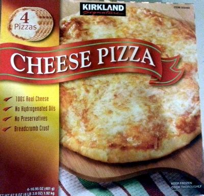 Line a cookie sheet with aluminum foil. Kirkland Signature Thin Crust Pepperoni Pizza Cooking ...