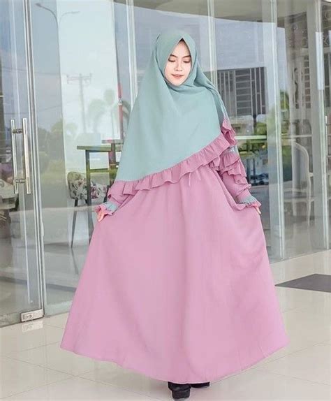 50 koleksi model baju gamis syar i tanah abang modern terbaru 2019 wikipie gaya hijab