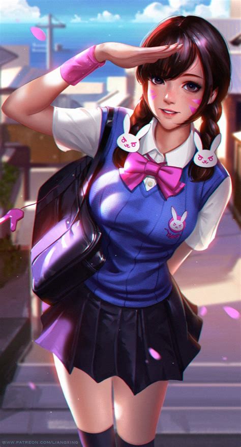 Overwatch Dva By Liang Xing Dva Overwatch Overwatch Fan Art