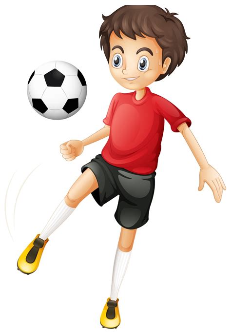 New users enjoy 60% off. Cartoon Boy Playing Football - Cliparts.co