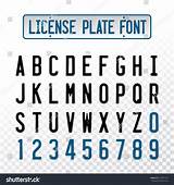 License Plate Alphabet Pictures