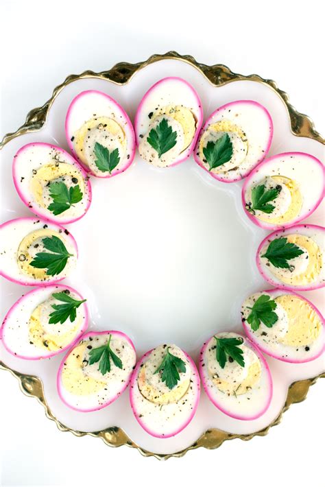 Really Nice Recipes Every Hour — Beet Dyed Deviled Eggs Are Stunning