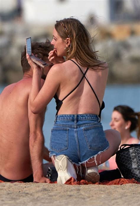 Brazen Beauty Diana Vickers Goes Topless On A Crowded Beach The