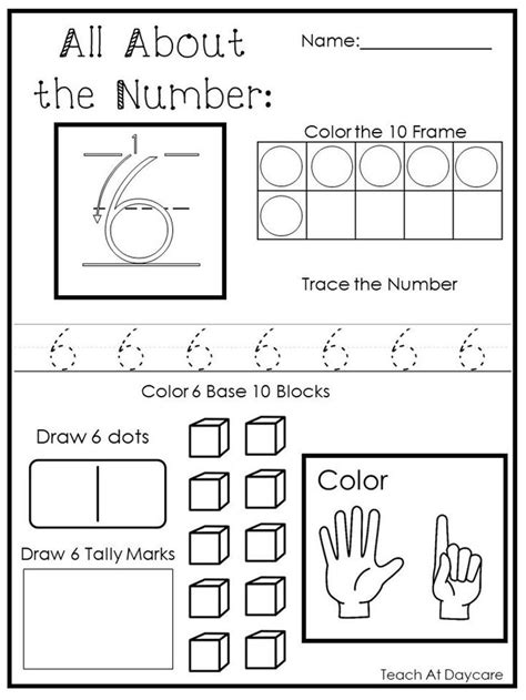 The Worksheet For Preschool To Learn Numbers