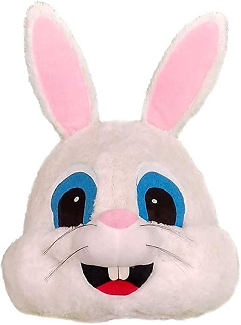 Plush Easter Bunny Mask Halloween Rabbit Animal Mascot Head