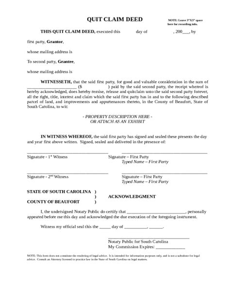 2022 Quit Claim Deed Form Fillable Printable PDF Forms Handypdf