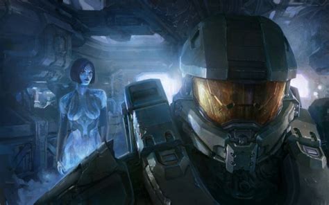 Cortana и Master Chief обои для рабочего стола картинки и фото