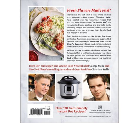 Instant Low Carb Cookbook By George And Christian Stella