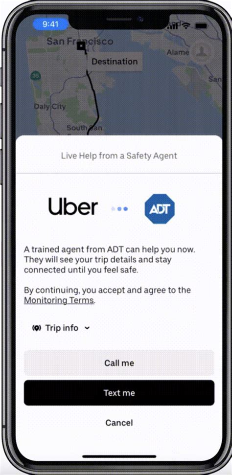 Uber Partners With Adt Riders Can Contact Live Safety Agent