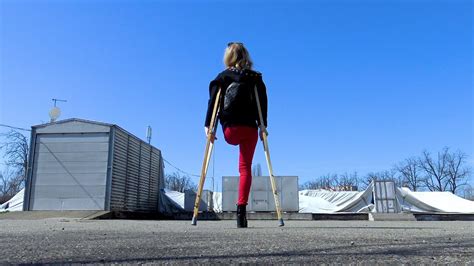 Elena Amputee Preview Wooden Crutches YouTube EroFound