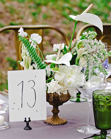 The Prettiest Wedding Table Number Ideas From Real Weddings Martha