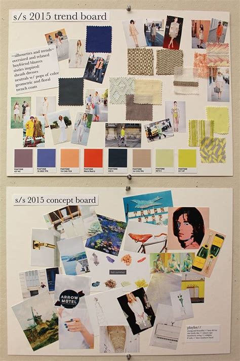 Ss 2015 Trend And Concept Boards On Scad Portfolios Fashion Design