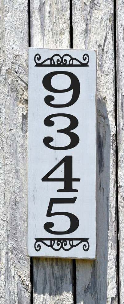 Wooden Door Signs Front Porches House Numbers 70 Trendy
