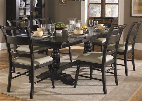 Whitney Black Cherry Finish Casual Dining Table Set