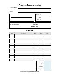 Progress Payment Invoice Template Fill Out Sign Online And Download Pdf Templateroller