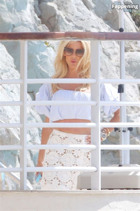 victoria silvstedt displays her sexy legs and flashes panties in the south of france 78 photos