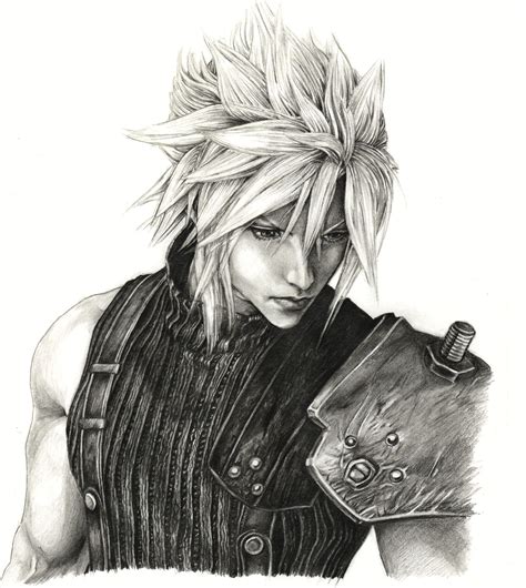 Did this illustration as a 'sequel' to one that i did awhile back! FFVII Cloud by Hikaru135 on DeviantArt