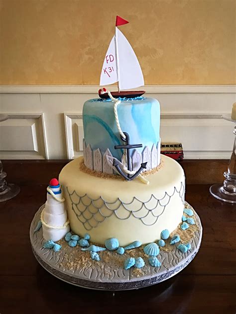 Sail Boat Theme Birthday Cake 60th Birthday Cakes Cake Themed Cakes