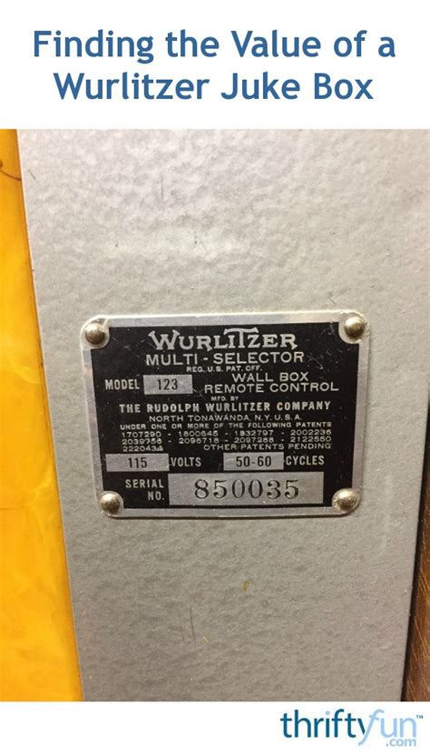 Finding The Value Of A Wurlitzer Juke Box Thriftyfun