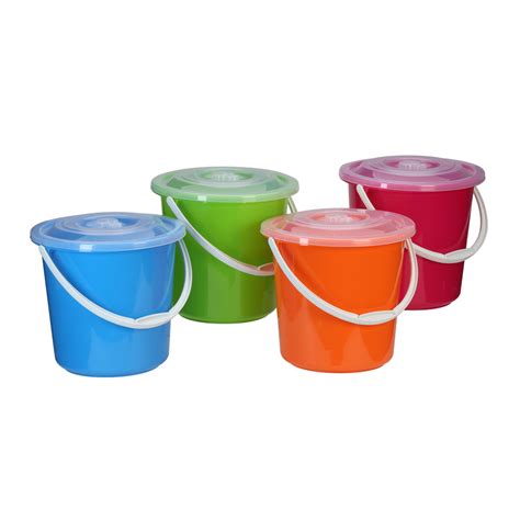 Bucket With Lid 10 Litres Assorted Briscoes Nz