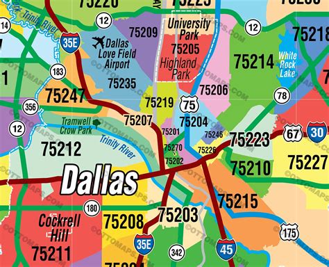 Map Of Dallas By Zip Code World Map