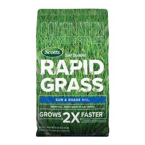 Scotts Turf Builder Rapid Grass 56 Lb Mixtureblend Grass Seed In The
