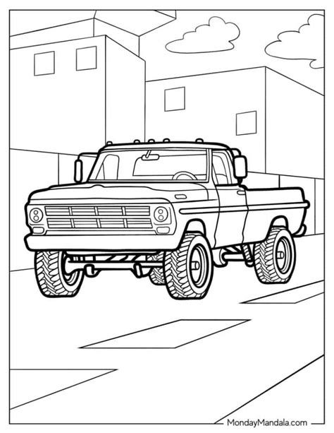 Truck Coloring Pages Free Pdf Printables Coloring Library
