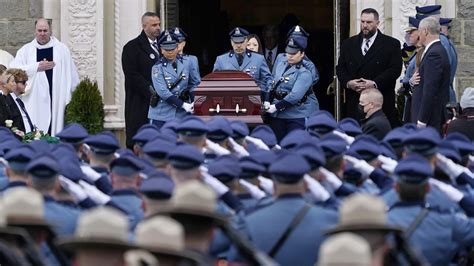 Thousands Pay Respects To Fallen State Police Trooper Wbur News