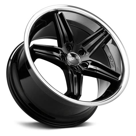 Xix Exotic X63 Wheels Gloss Black With Ss Lip Rims