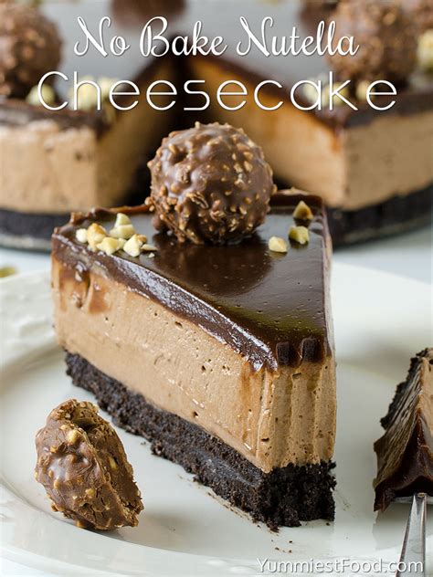 No Bake Nutella Cheesecake Recipe From Yummiest Food Cookbook