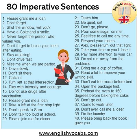 Imperative Sentences With Pictures Imperative Sentences Tmk Education