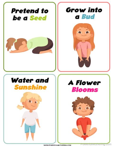 Spring Yoga Cards For Kids